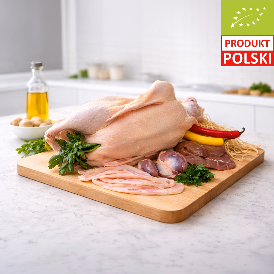 Mrożona tuszka kurczaka EKO